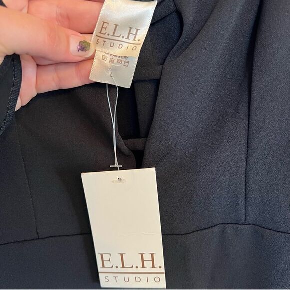 E.L.H Studio Black Jumpsuit - Picture 3 of 8